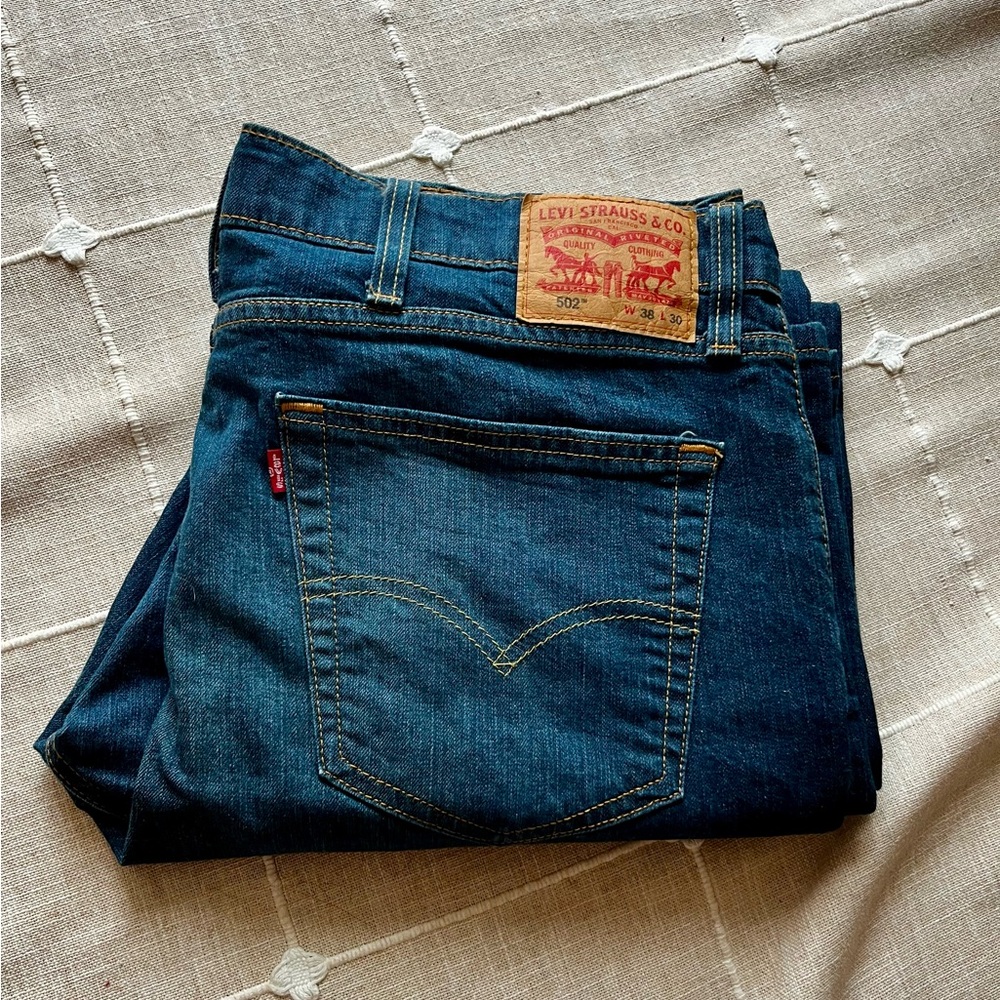 Levi's Men's Deep Blue Straight Jeans